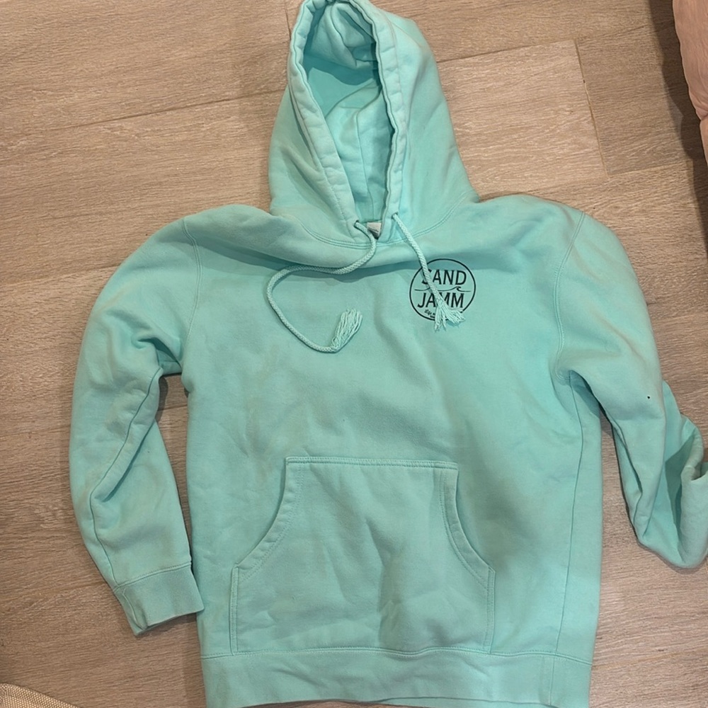 Mint Green Hoodie with Logo